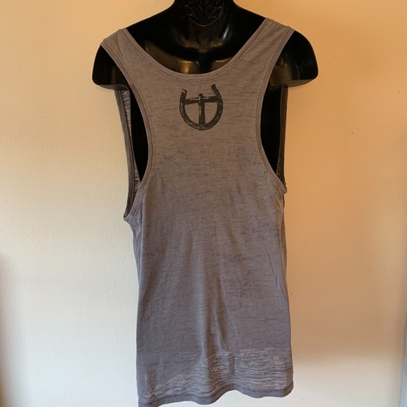 T.RAINS Scoop Neck Burger Tank Top Medium loose fit Poly cotton blend - Picture 3 of 4